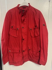 Chaqueta de campo Barbour International clásica 4 bolsillos Weir XXL roja para hombre - Imagen 1 de 7