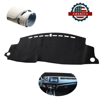 For Honda Vezel HR-V 2014-20 Car Leather Anti-Skid Dashboard Cover Pad Dash Mat Foto 1 de 4