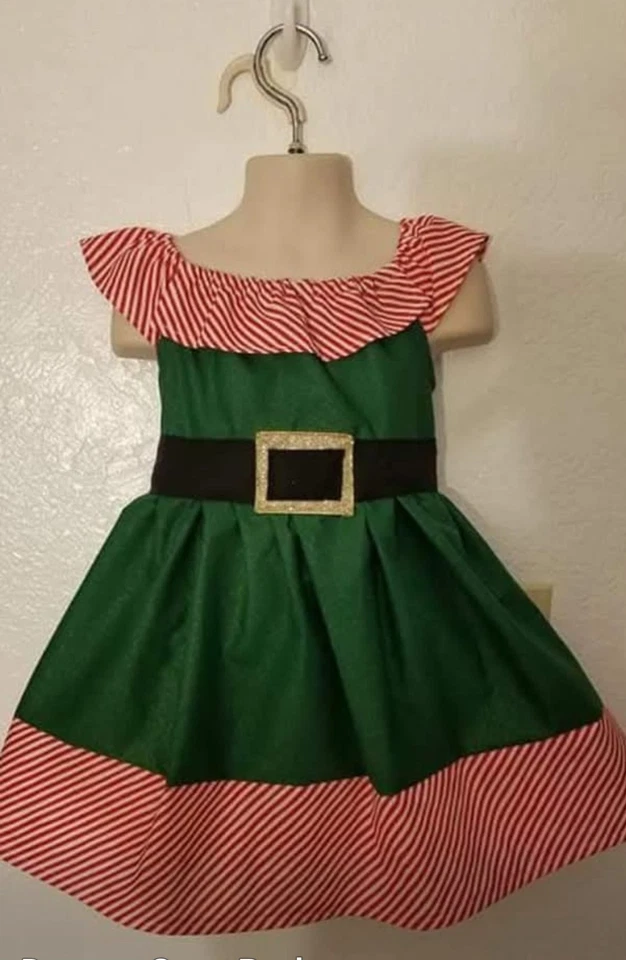 Vestido Elfo 6mo-6Y Vacaciones/Navidad Foto 1 de 1