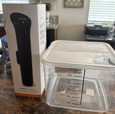 Anova Nano Cocina de Precisión Sous Vide - Olla - 32°F - 197°F Con Olla Foto 1 de 4