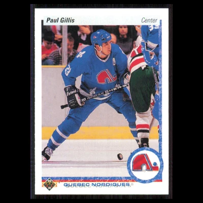Paul Gillis #49 1990 Upper Deck Quebec Nordiques Hockey Card NHL NM - Image 1 of 3