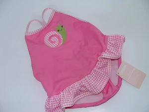 Gymboree Mini Bloom Snail Girls Swimsuit Size 6-12 M NEW - Picture 1 of 4