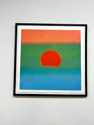 Andy Warhol - "Sunset 188" 1972 Teniente Ed. impresión firmada 22,5 x 22,5 pulgadas sin marco Foto 1 de 4