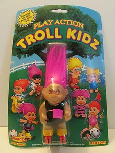 1992 ROLLERBLADER / SKATING TROLL TOY - 4"" Russ/REMCO Troll Doll - NUOVO SU CARTONCINO - Foto 1 di 10