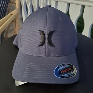 Hurley Black Textures Hat -Charcoal Black on Black  - New S/M Grid very nice!! - Picture 1 of 5