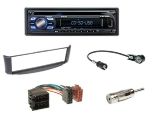 Caliber CD USB Radio+ISO Adapter+Blende grau für Smart Fortwo C450 ab10/98-02/07 - Bild 1 von 3