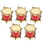 5pcs Dollhouse Drums Miniature Musical Instrument Model for Kids-