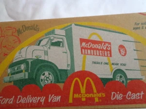 ERTL COLLECTIBLE McDONALD'S DELIVERY TRUCK 1953 FORD DIE-CAST METAL BANK - Picture 1 of 7