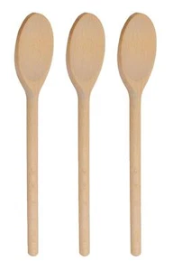 14 Inch Long Wooden Spoons For Cooking Oval Wood Mixing Spoons For Baking Cookin - Picture 1 of 9