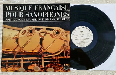LP Vinyl - MUSIQUE FRANÇAISE POUR SAXOPHONES - LE CHANT DU MONDE LDC 78878 - Photo 1/2