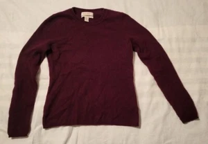 Ellen Tracy Kaschmir Pullover, Pflaume, Gr: M - Bild 1 von 9