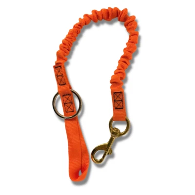 Climb Right 46" Bungge Chain Saw Strap W/ 2" Ring & 225 - 4-1/4" long Snap