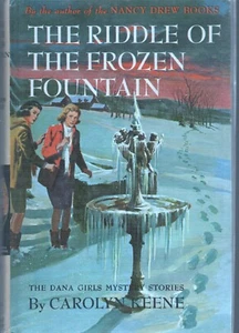 Dana Girls #26 The Riddle of the Frozen Fountain G&D Pink Spine 1964 1st HC - Picture 1 of 4