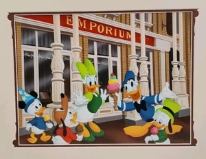 Raro estampado Disney Don "Ducky" Williams - golosinas en la calle principal 18” X 14 mate - Imagen 1 de 8