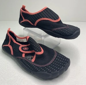 Athletic Works Outdoor Water Shoes Size 9-10 Black Breathable Toes - Picture 1 of 9