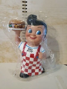 1999 BOB'S BIG BOY w/Hamburger Piggy Bank Retired Funko original bag&receipt NOS - Picture 1 of 6