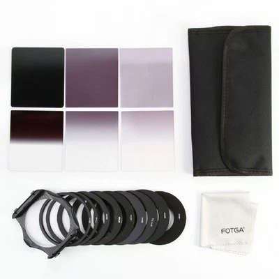 6x Full Gradual ND Filter + Adapter Rings Holder Case Cloth Set Kit for Cokin P - Image 1 of 2