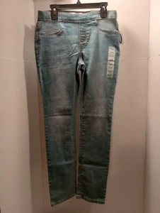 NWT Old Navy Jeans Juniors XL/14 Blue Adjustable Waist Pull On Stretch - Picture 1 of 9
