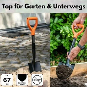 Black&Decker Auto-Spaten Gartenschaufel Gärtnerspaten Gartensparten orange - Bild 1 von 5