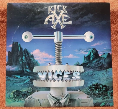 Kick Axe Vices LP Vinyl Record Album 1984 Pasha CBS BFZ 39297 VG+ - Image 1 of 4