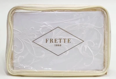 Frette Tracery bordado estándar simulado leche/leche algodón percal Foto 1 de 4