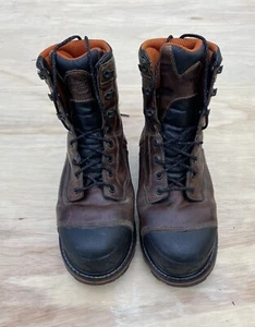 TIMBERLAND PRO Boondock Waterproof Steel Toe Boots Lace Up Men's Brown SIZE 11W - Picture 1 of 8