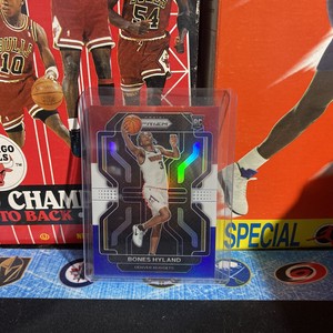 BONES HYLAND 2021-22 PANINI PRIZM RED WHITE & BLUE PRIZM ROOKIE RC #302 $25.00