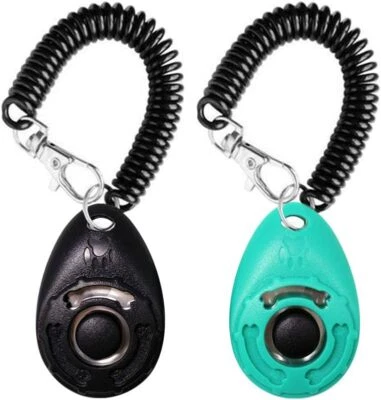 Dog Training Clicker Wrist Strap Pets Training Behavioral Cats Puppy Birds Horse