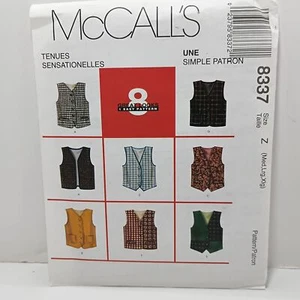 McCall's Weste Schnittmuster M337 Größe (Z) M-L-XL ungeschnitten Factory Fold - Bild 1 von 3