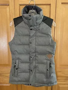 VOLCOM Flute 600 Down Fill Power Quilted Flute Vest (Gray) Women's Size XS - Picture 1 of 11