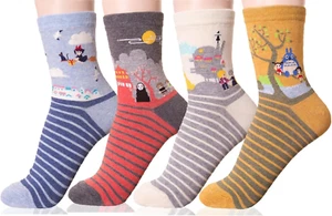 Novelty Funny Design Cotton Crew Socks for Women | Christmas Gifts for Women (Wo - Picture 1 of 12