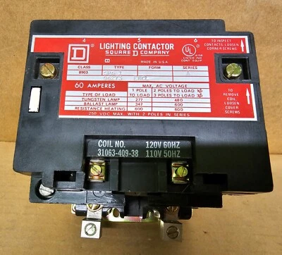 Square D 8903-SP01 Series Lighting Contactor 60A-600V - Image 1 of 4