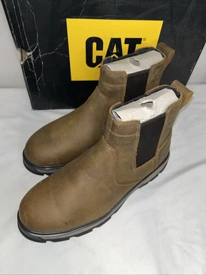 Bota de trabajo CATERPILLAR Exposition Chelsea punta de aleación para hombre talla 10M Foto 1 de 4