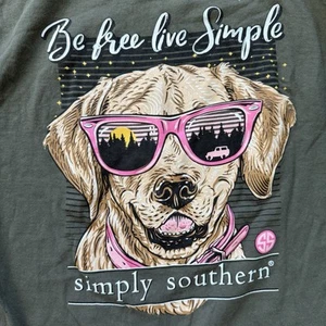 Simply Southern T Shirt youth M long sleeve Labrador jeep - Picture 1 of 4