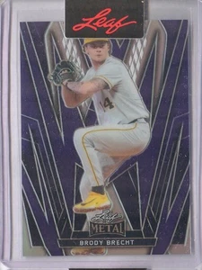 Brody Brecht 2024 Hoja Metal 1/1 Prueba de Preproducción Púrpura Prismático - Imagen 1 de 2