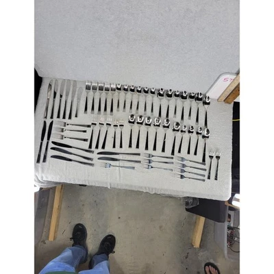 Juego de cubiertos de acero inoxidable Towle 18/8 set de ajuste de lugar lote 8 cucharas 8 tenedores Foto 1 de 4