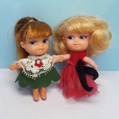 Vintage  1960's Liddle Kiddle-Type Clone Dolls B -Set of 2 - Image 1 of 4