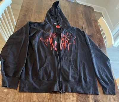 Chaqueta con Capucha Oficial Korn Y2K Bravado de Colección con Cremallera Negra Rock Metal Talla 2XL Foto 1 de 4
