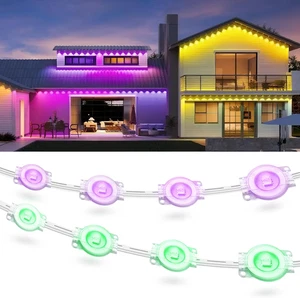 200Ft Permanente Außenleuchten für Haus, 2025 Smart RGB LED Außenleuchten mit - Bild 1 von 11