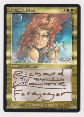 Gold Signed Jasmine Boreal LP Legends English Artist Richard Kane Ferguson MTG! - Image 1 of 2