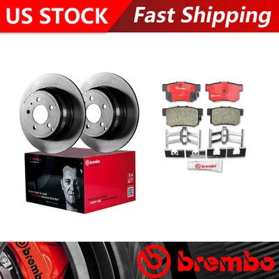 Brembo for 2001-2003 Acura CL Rear Brake Rotors & Ceramic Brake Pads - Image 1 of 4
