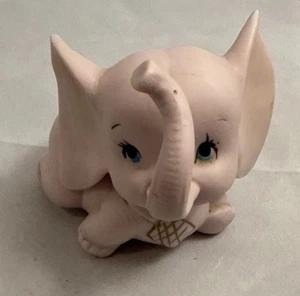 Estatuilla de elefante de porcelana rosa Kelvins soporte de anillo exhibición coleccionable divertido - Imagen 1 de 11