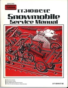 Manual de servicio de moto de nieve Yamaha ET340B / ET340C y suplementos ET340EC - 1979 - Imagen 1 de 6