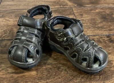 Sandalias Sonoma de cuero sintético marrón para niños pequeños talla 5M Kohls Foto 1 de 4