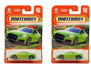 2023 Matchbox Audi TT RS Coupe #2 Green - Set of 2 - Picture 1 of 3