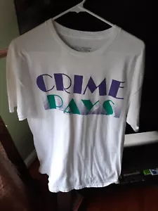 EIGHT & NINE MFG CO 89ers Logo Men's T-Shirt Large Grape Crime Pays - Picture 1 of 4