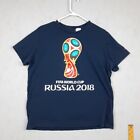 Adidas Shirt Woemsn XL Black Fifa World Cup Russia 2018 Soccer Sports Logo Graph