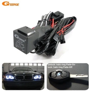 W/ Fade-on Fade-off Features Relay Harness Kit For BMW Modified Angel Eyes - Picture 1 of 8