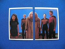 1987 Paramount Star Trek The Next Generation Sticker Yar-Alien-Data-Riker #51&52