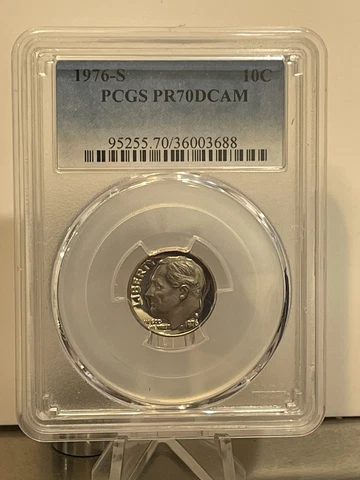 1976-S Roosevelt Dime PCGS PR70DCAM - HIGHEST COIN GRADE! Cover